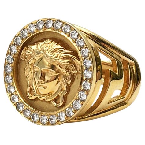 mens gold versace ring|farfetch Versace rings men.